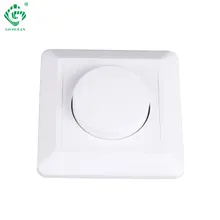 220V 230V 240V AC Led Triac Dimmer 300W Dimming Wall Mount Rotary Panel Manual Adjustable Brightness Controller For LED Lights governor dimmer board b500k potentiometer 220v 300w
