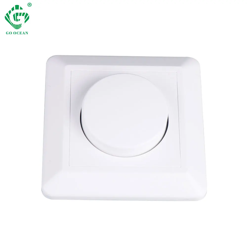 220V 230V 240V AC Led Triac Dimmer 300W Dimming Wall Mount Rotary Panel Manual Adjustable Brightness Controller For LED Lights