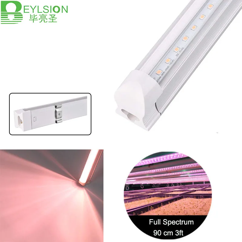 BEYLSION светодиодный завод растут полный спектр 90 см 13 W AC110V 220 V 85 265 T8