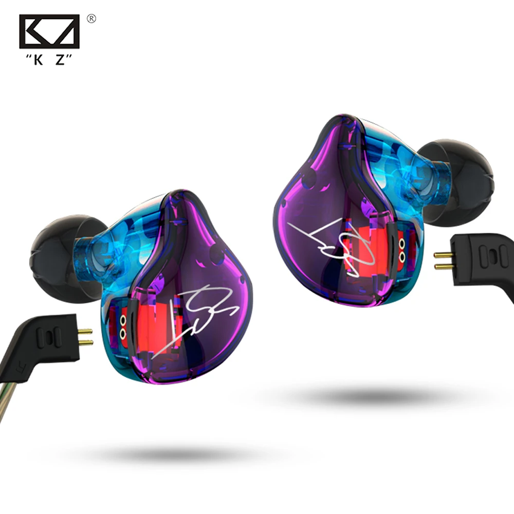 

Hot KZ ZST 1DD+1BA Hybrid In Ear Earphone HIFI DJ Monito Running Sport Earphones Earplug Headset Earbud KZ ZS5 Free Shipping