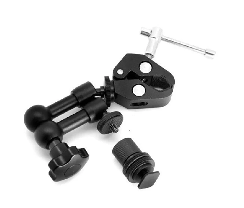 Billig 11 zoll Verlängerung Magic Arm + Super Super krabbe Klemme Gelenk Zange Clip Halterung für Digitalkamera DSLR SLR