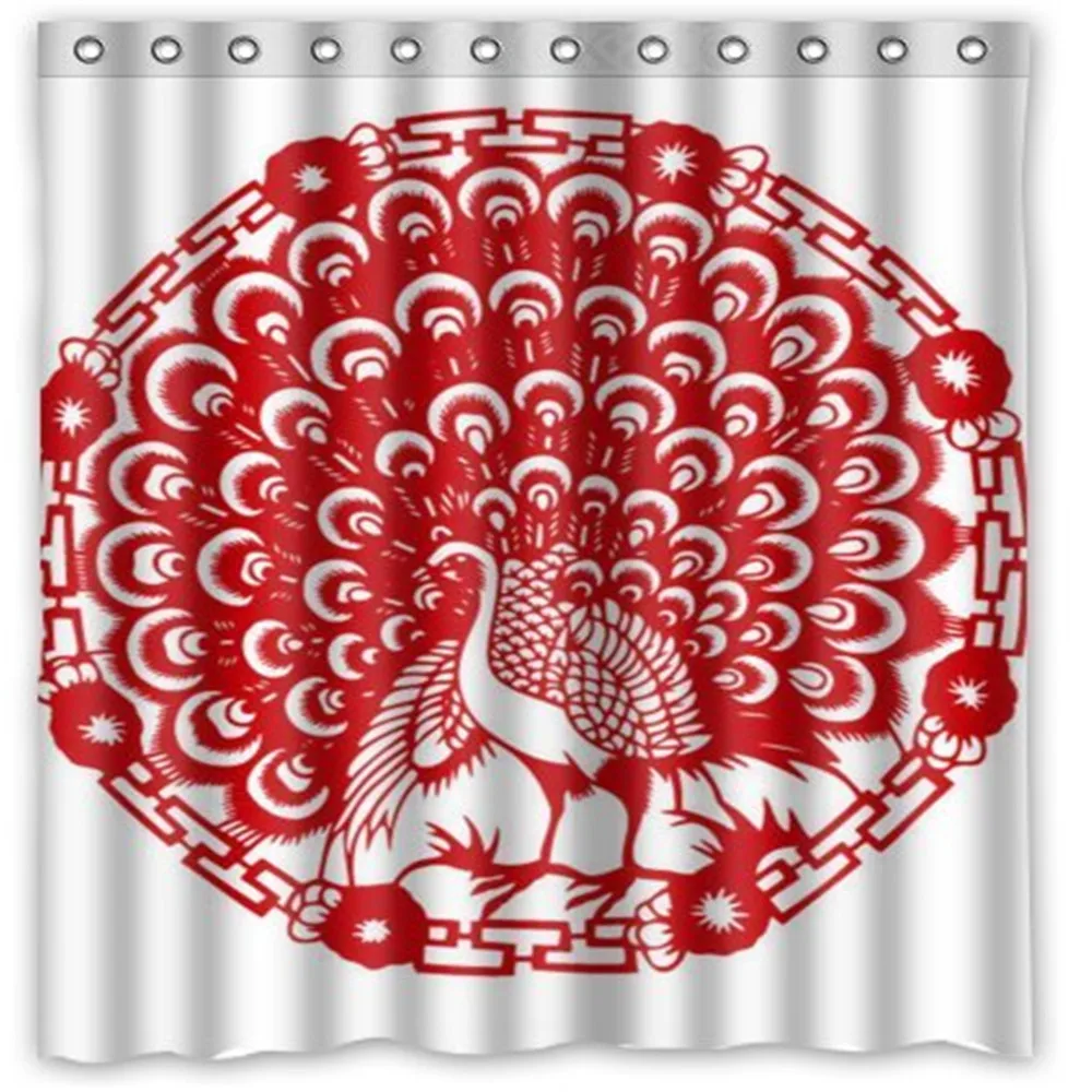 Fabulous Store Custom Amazing Lotus Background Waterproof Fabric Shower Curtain | Дом и сад