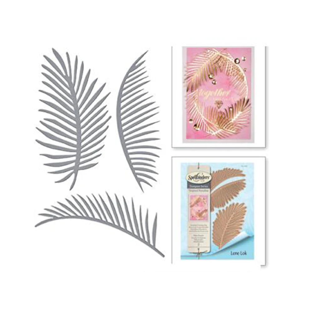 

Gowing Craft Dies Palm Fronds Metal Steel Cutting Dies 2019 New Dies For DIY Scrapbooking Paper/photo Card Embossing Dies