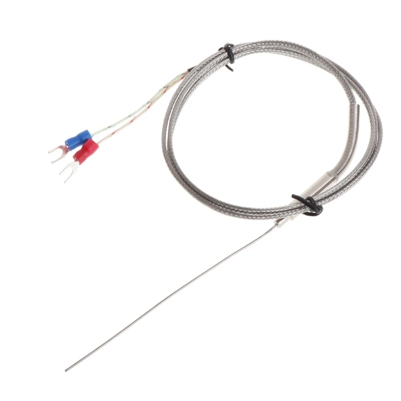 K Type Thermocouple Probe 1mm x 100mm 2 wires Temperature Sensors 2