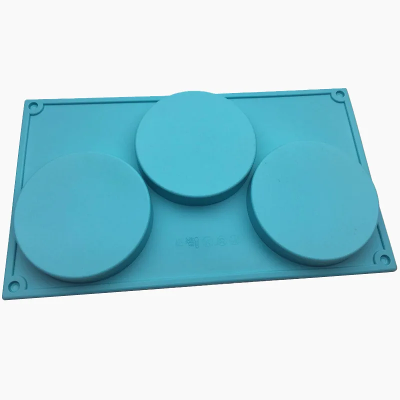 

3-Cavity Silicone Cake Pie Custard Tart Resin Mold Bakeware Coaster Tray Mould DIY Candy Ice Baking Mold For Kitchen Accessories