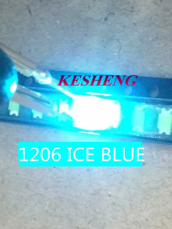 

1206 3216 ice blue SMD lamp beads super bright LED light emitting diode leds highlight Indicator light/200pcs