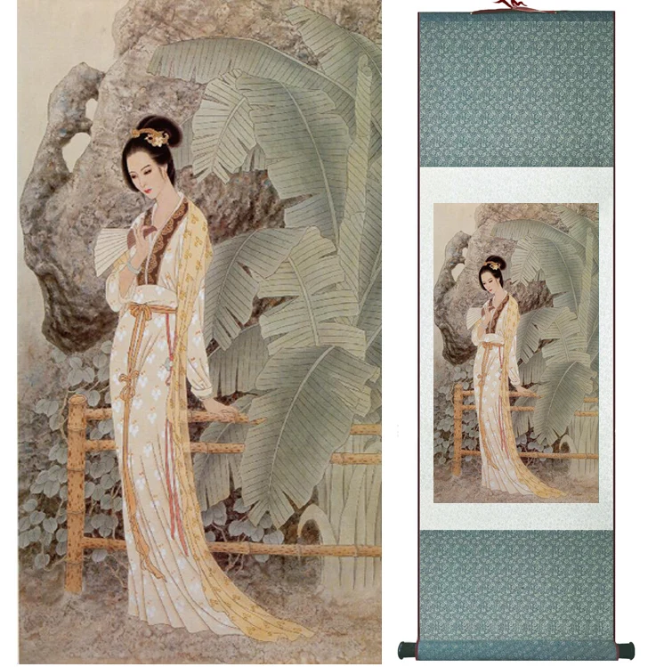 

Traditional Chinese pretty girls painting Home Office Decoration beautifull women painting Chinese painting 041107