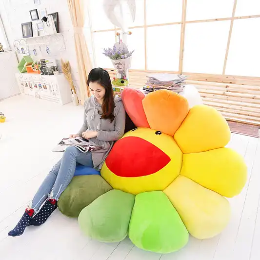 large stuffed animal floor pillows