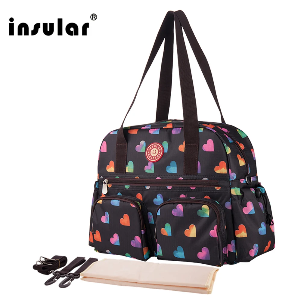 Insular Multifunction Baby Diaper Bags 2017 Newest Printed Nappy Bags