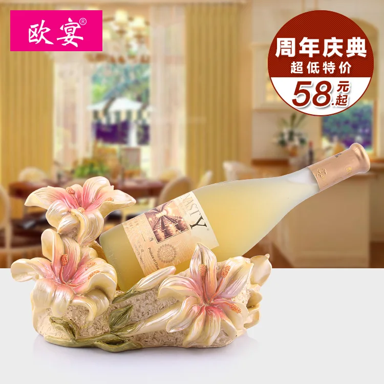 

christmas decorations for home Wine rack fashion wine rack resin
