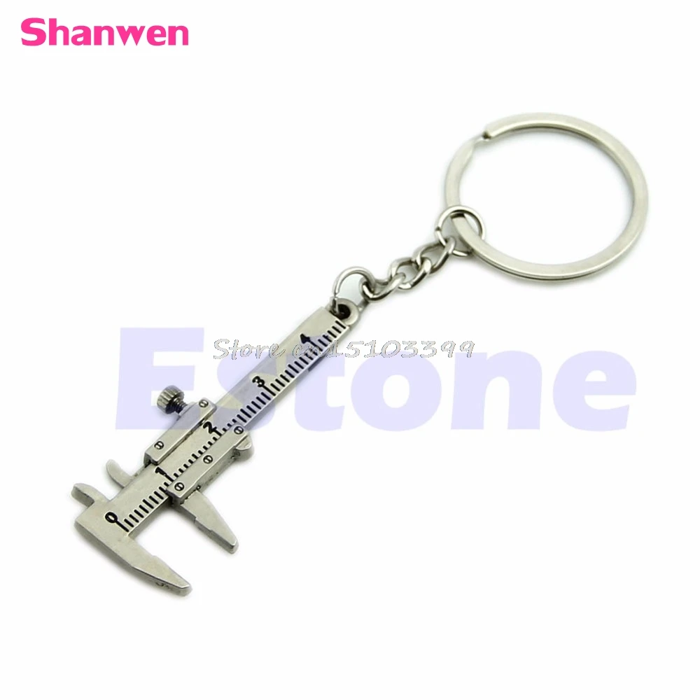 

Hot Novelty Simulation Movable Vernier Caliper Model Key Chain Keyring G08 Whosale&DropShip