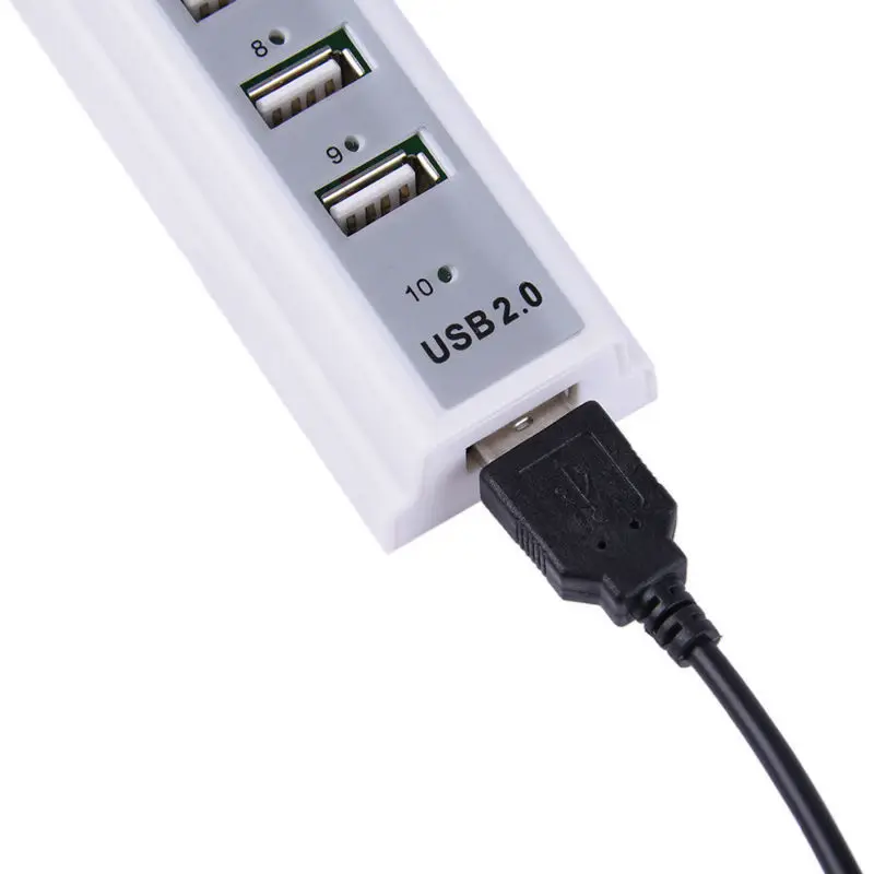 Универсальный 10 USB 2,0 портов зарядное устройство адаптер питания сплиттер для ПК планшет смартфон MP3 MP4 usb-хаб зарядное устройство для телефона