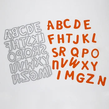 

Letter A to Z new Metal Cutting Dies for decor card DIY Scrapbooking Embossing stencil Paper Craft Album template Dies