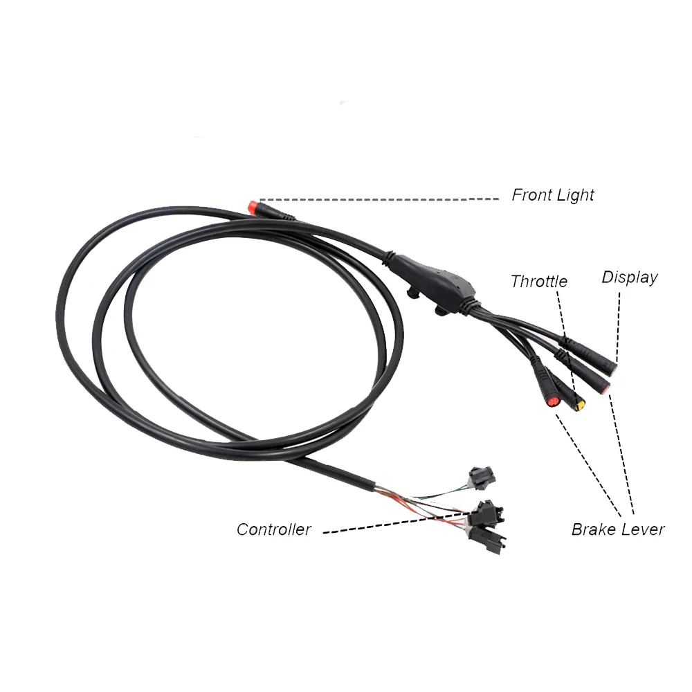 Flash Deal Waterproof Main Cable for Electric Bike Connect with Display Brake Lever Controller 4 in 1 Electric Wire 1