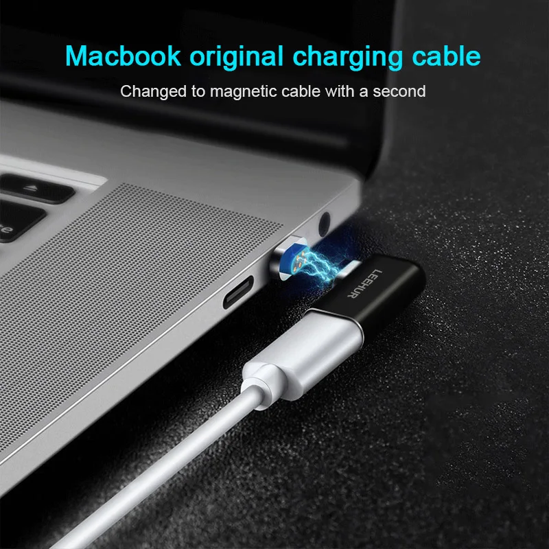 87 Вт Мини Магнитный USB C адаптер для Macbook Pro samsung быстрой зарядки локоть Магнит usb Тип C разъем адаптера USB адаптеры