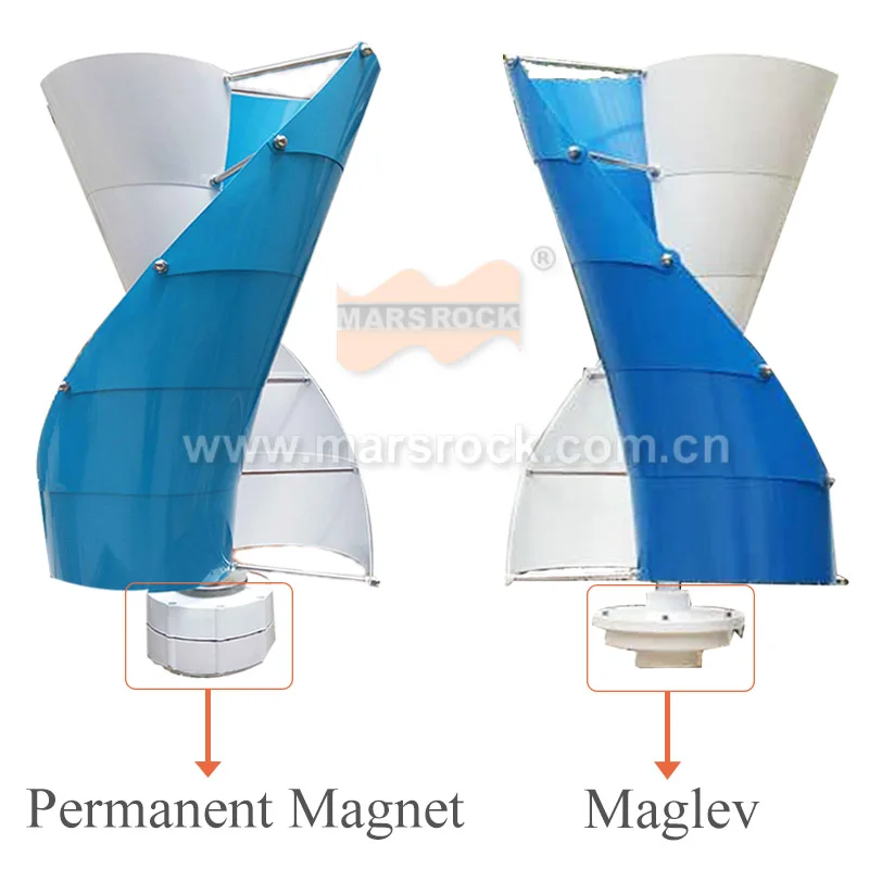 Vertical Axis Wind Turbine Generator VAWT 100W 12/24V S Series 10blades Light and Portable Wind Generator Strong and Quiet