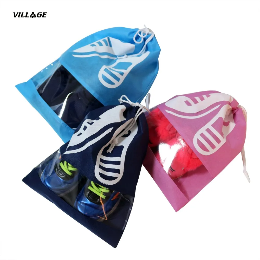 

VILLGE Hot 1pcs High Quality Shoe Bag 2 size Travel Pouch Storage Portable Practical Drawstring Bag Organizer Cover