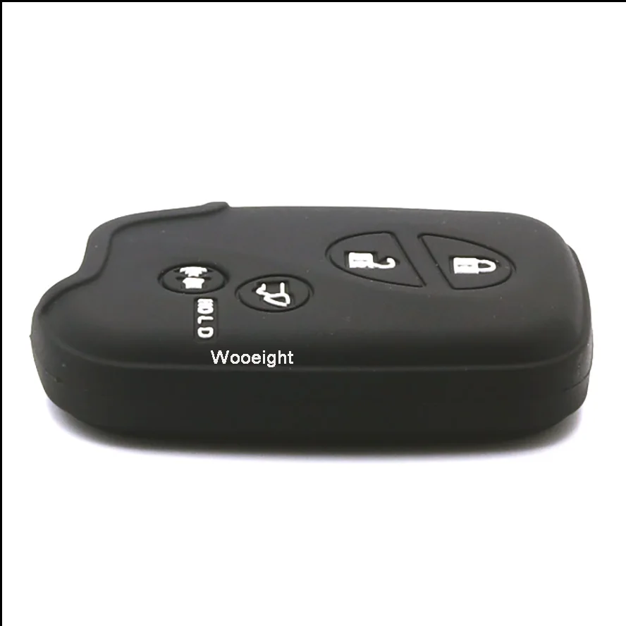 Wooeight 4 Buttons Remote Silicone Rubber Key Fob Cover Case Shell Holder Protector For LEXUS ES350 GS IS LS LX RX CT HS GX460 (8)