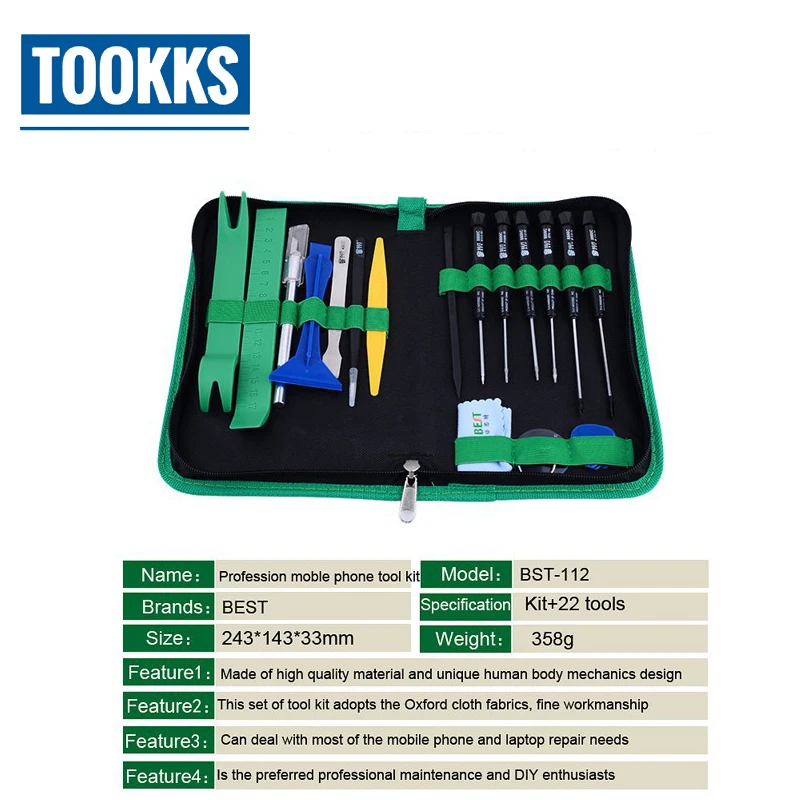 22 в 1 профессиональный мобильный телефон ПК ремонт комплект Set Открытие Прая инструмент отвертка комплект