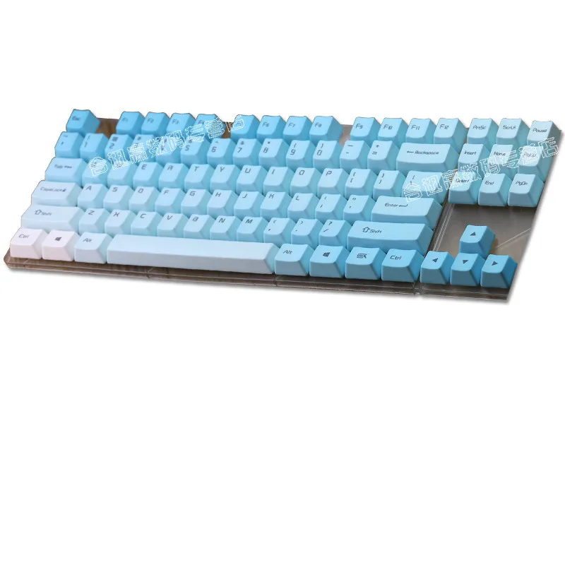 Колпачки для ключей Frost Blue PBT Top/Side/спереди принт вишни MX колпачки переключатели