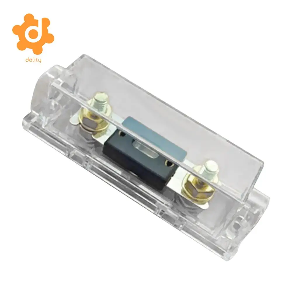 dolity 0 4 8 Gauge Inline ANL Fuseholder Fuse Holder Box with 50A 80A 100A 120A 150A 200A 250A 300A ANL Fuse