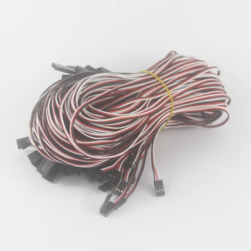 Сервокабель OliYin 100 шт./лот 26AWG 26 #700 мм 70 см штекер-гнездо для Futaba JR Hitec RC Extention Hobby
