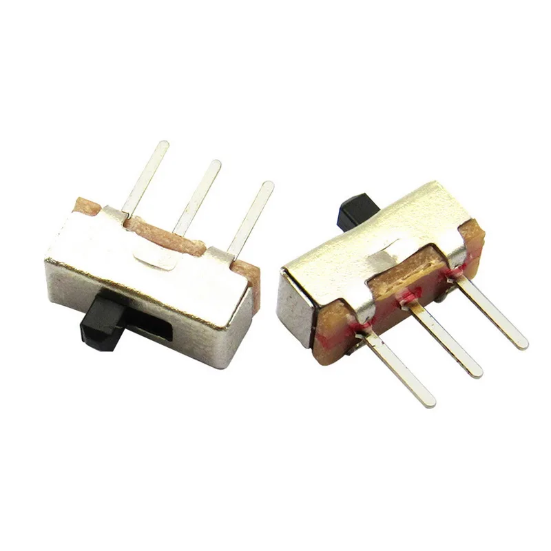 50 шт. 3 мм 4 высокая ручка слайд 2 Позиции 1P2T SPDT Pin печатная плата панель игрушки