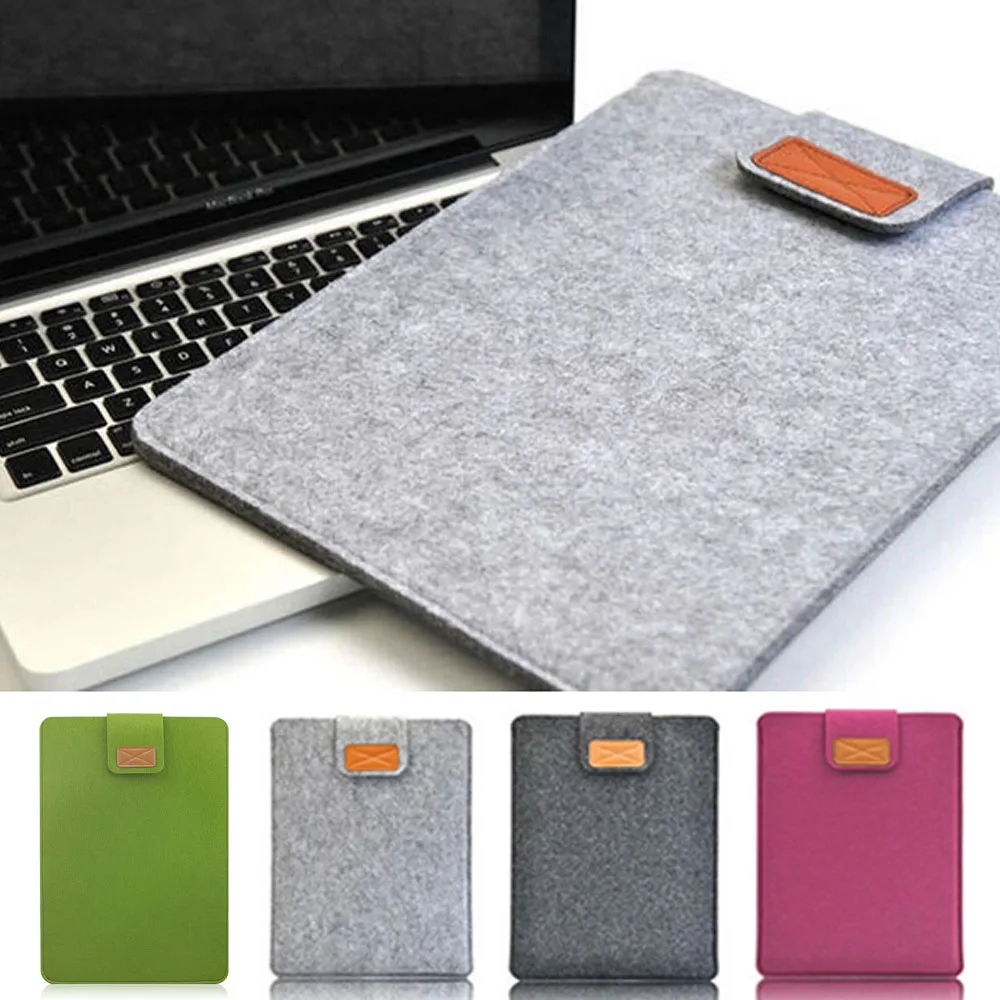 Soft Wool Felt Sleeve Bag Laptop Pouch Case For Apple Macbook Air 11inch 13inch Laptop Felt Sleeve Pouch For Macbook Soft Wool Felt Sleeve Bag Laptop Pouch Case For Apple Macbook Air 11inch 13inch Laptop Felt Sleeve Pouch For Macbook