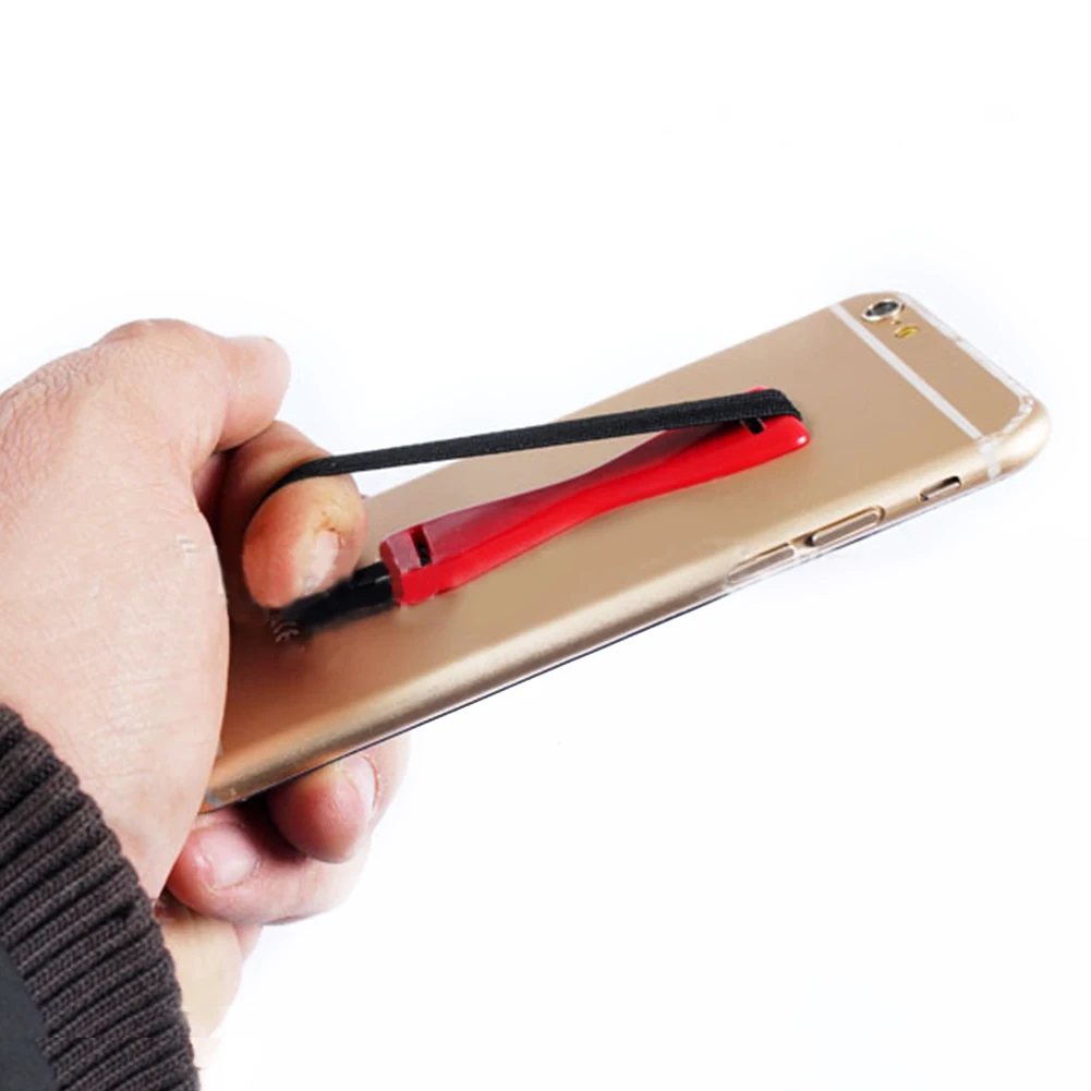 

2018 Useful economical Finger Grip Elastic BandStrap Phone Holder for Mobile Phone Tablets free shipping