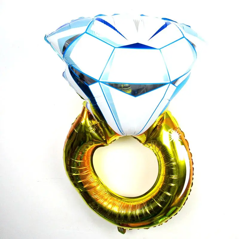

1PCS 84*54cm Big Balloon Diamond Ring Foil Balloons Inflatable Wedding Decoration Helium Air Balloon Event Party Supplies