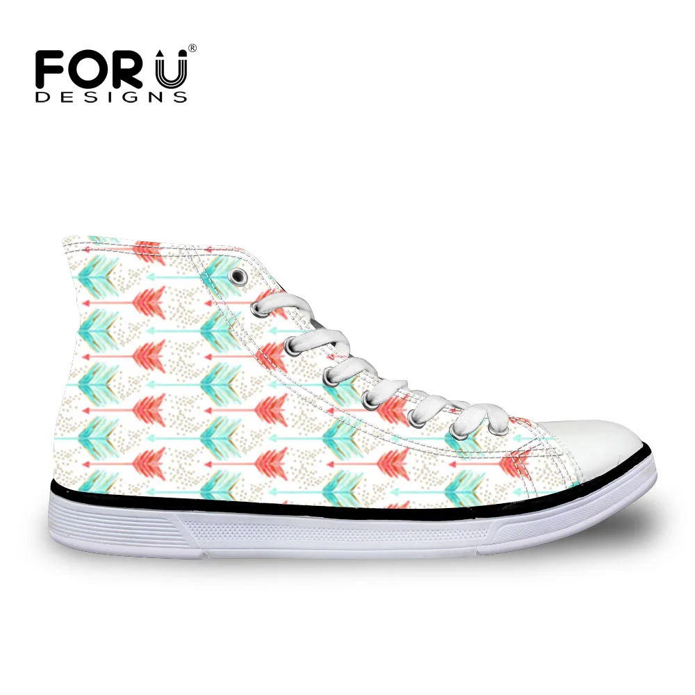 

FORUDESIGNS 2019 Fashion Canvas Shoes A Shot in Water Print Women Vulcanization Shoes Students Walking Female Sneakers Zapatos