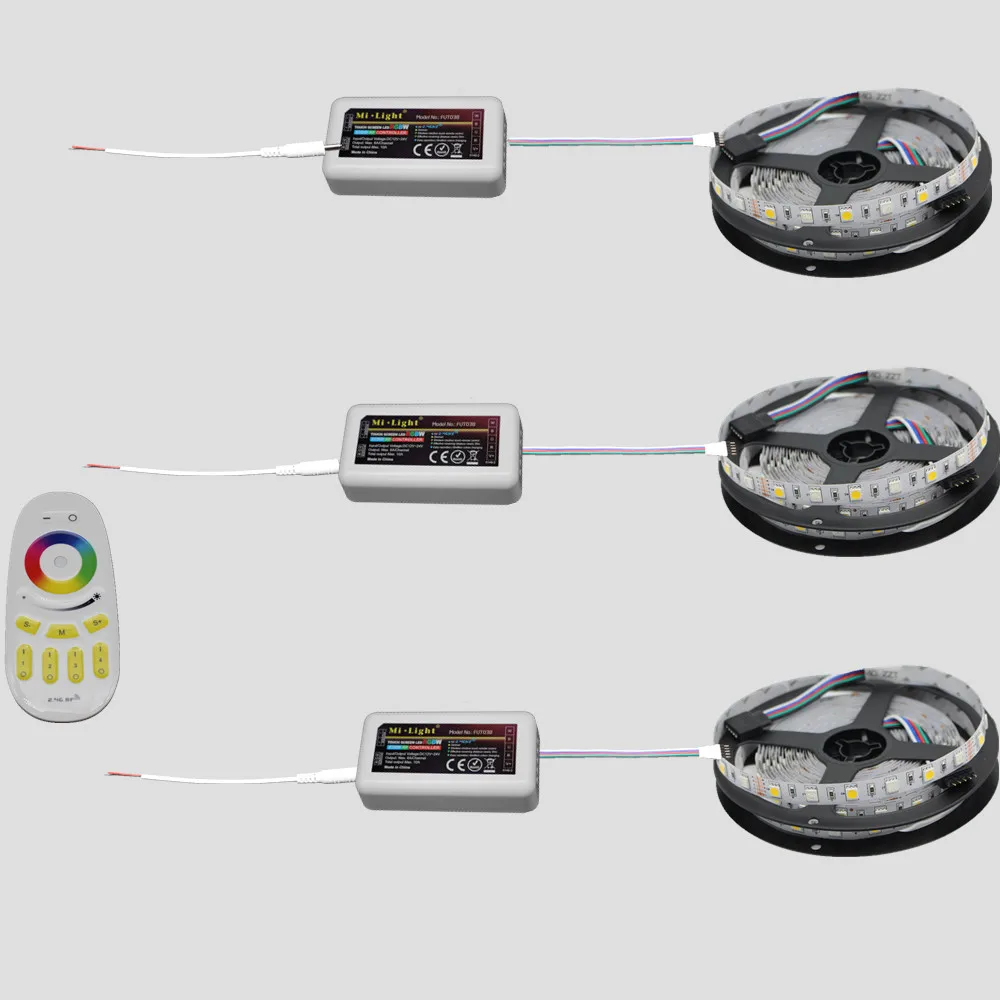 10 м 15 м 20 м RGBW RGBWW Led свет DC12V Водонепроницаемый 5050 SMD + mi-с подсветкой контроллер + Мощность adapter Kit