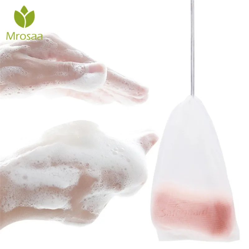 

Mrosaa 10pcs Soap Blister Mesh Double-layer Soap Net Foaming Bubble Mesh Bag Bath Shower Sponges Blister Net Bathroom Products