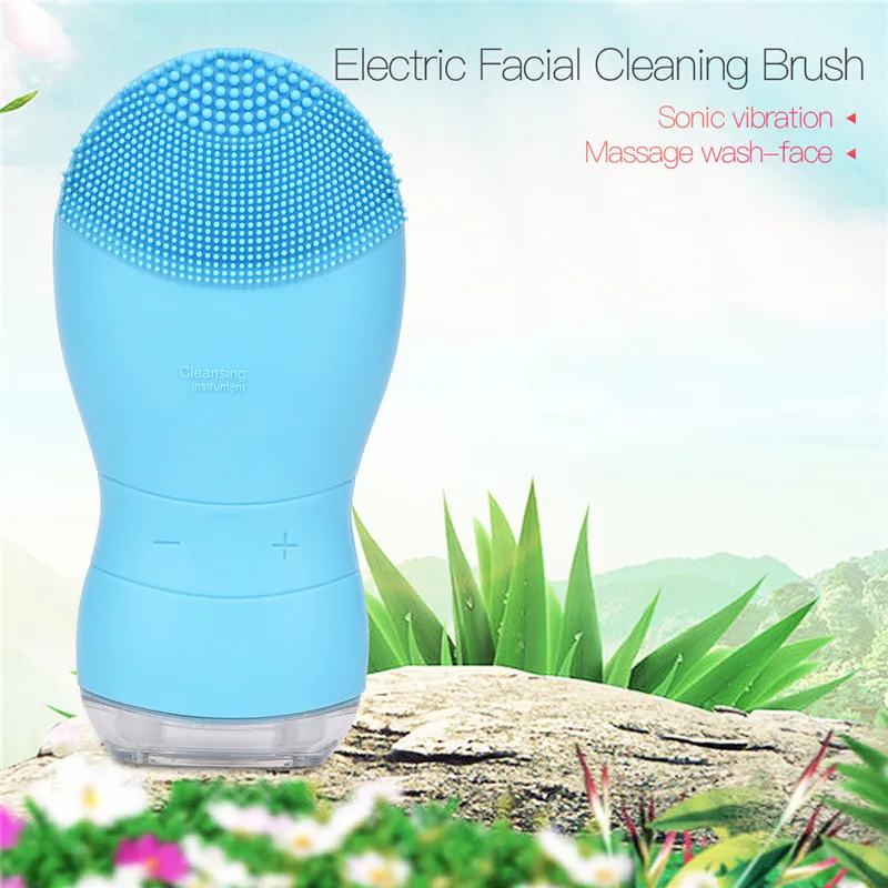 

Electric Rechargeable Ultrasound Vibration Soft Facial Cleaning Brush Sonic Washing Machine Massage Facial Cleaning Anti-aging