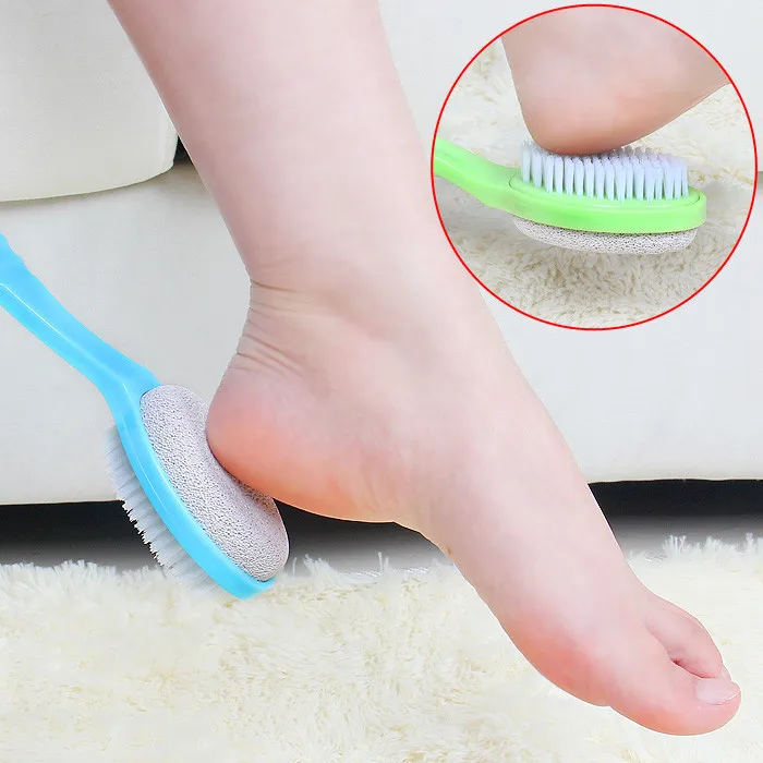 Bath Tool For Foot Body Massageador Massage Back Double Rub Stone Grinding Peeling Callus Pedicure Wash Feet Hanging Brush