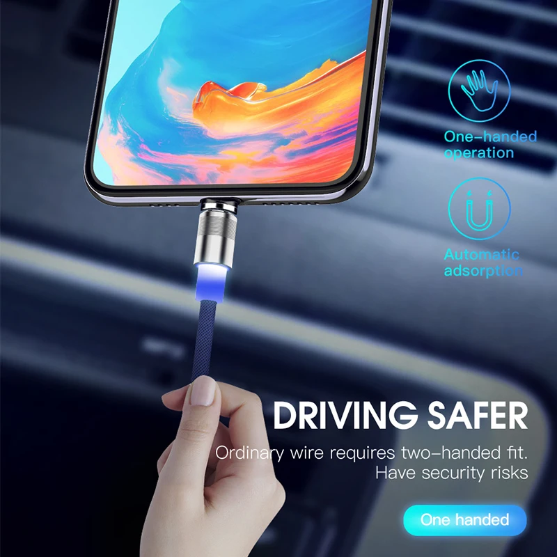 ! ACCEZZ Магнитный Usb зарядный кабель для IPhone 8 X XR XS MAX Micro usb type C Магнитная Зарядка samsung