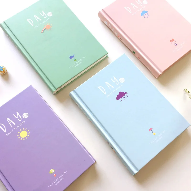 Korean Cute 365 Days Notebook Planner Daily Weekly Monthly Kawaii