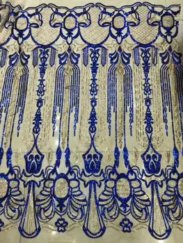 

Graceful African French Lace Fabric High Quality JIANXI.C-5606 Pretty sequins Lace Fabrics For Wedding