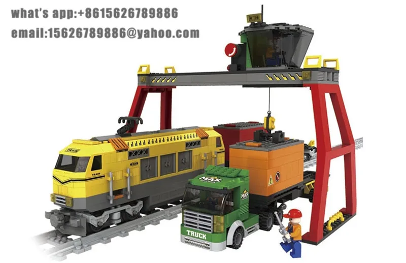 

Ausini building block set compatible with lego transportation train 020 3D Construction Brick Educational Hobbies Toys for Kids