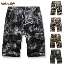 HuLooXuJi мужские шорты Карго Летняя мода Камуфляж Армейская военная форма повседневные многокарманные рабочие уличные шорты Размер США: 30-38