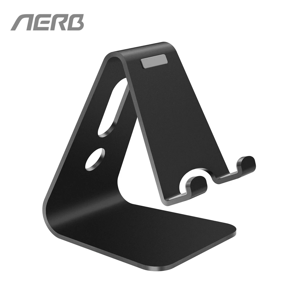 

AERB Aluminium Alloy Desktop Cell Phone Holder For iPhone 5s Se 6 6s Universal Phone Table Stand For iPhone 7 8 Plus X XS iPad