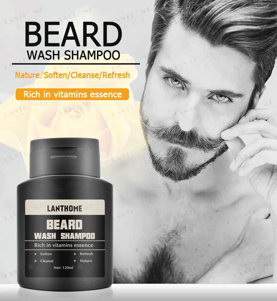 Beard Shampoo and Conditioner Anti Frizz Dandruff Shampoo Anti Hair
