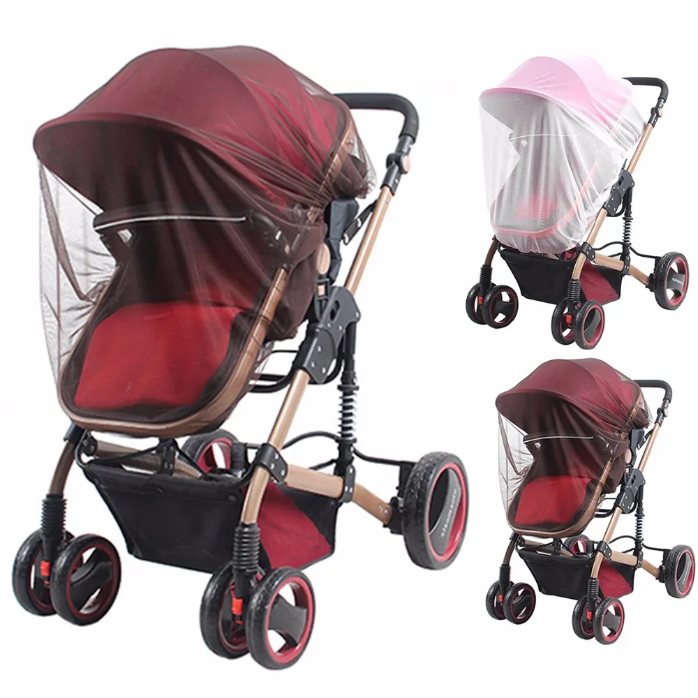 

2019 Brand New Newborn Toddler Infant Baby Stroller Crip Netting Pushchair Mosquito Insect Net Safe Mesh Buggy White