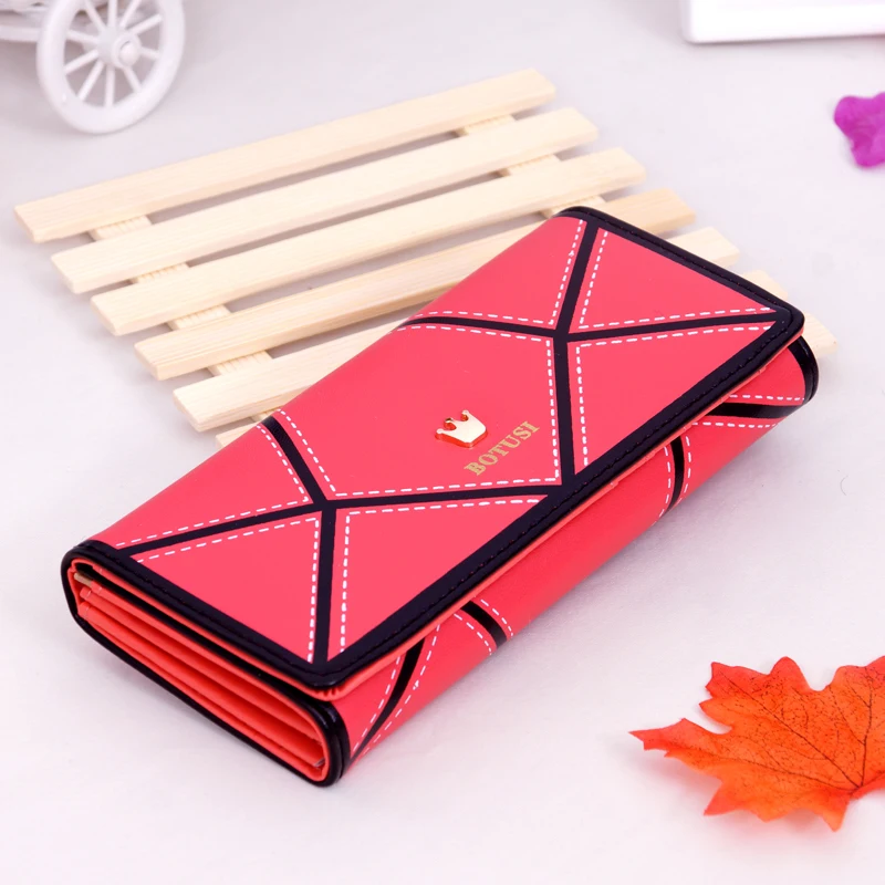 BOTUSI 2018 PU Leather Women hasp Long Wallet Ladies Purse Female Wallets Purse Card Holder coin cash bag Portefeuille femme BOTUSI 2018 PU Leather Women hasp Long Wallet Ladies Purse Female Wallets Purse Card Holder coin cash bag Portefeuille femme