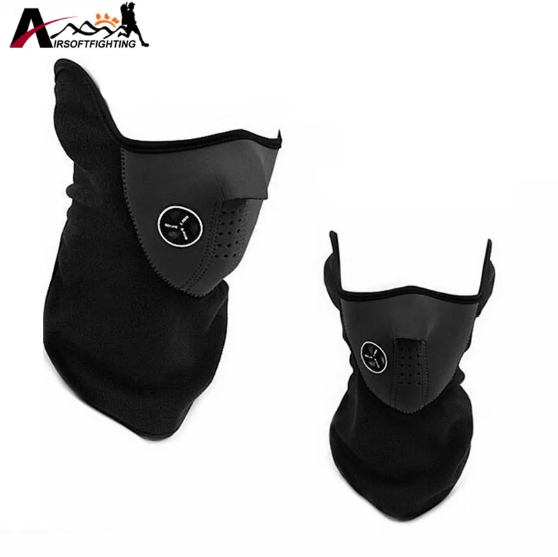 

Warm Fleece Half Face Mask Cover Neck Hood Protection Ski Cycling Outdoor Winter Warm Neck Guard Scarf Windproof Warm Mask