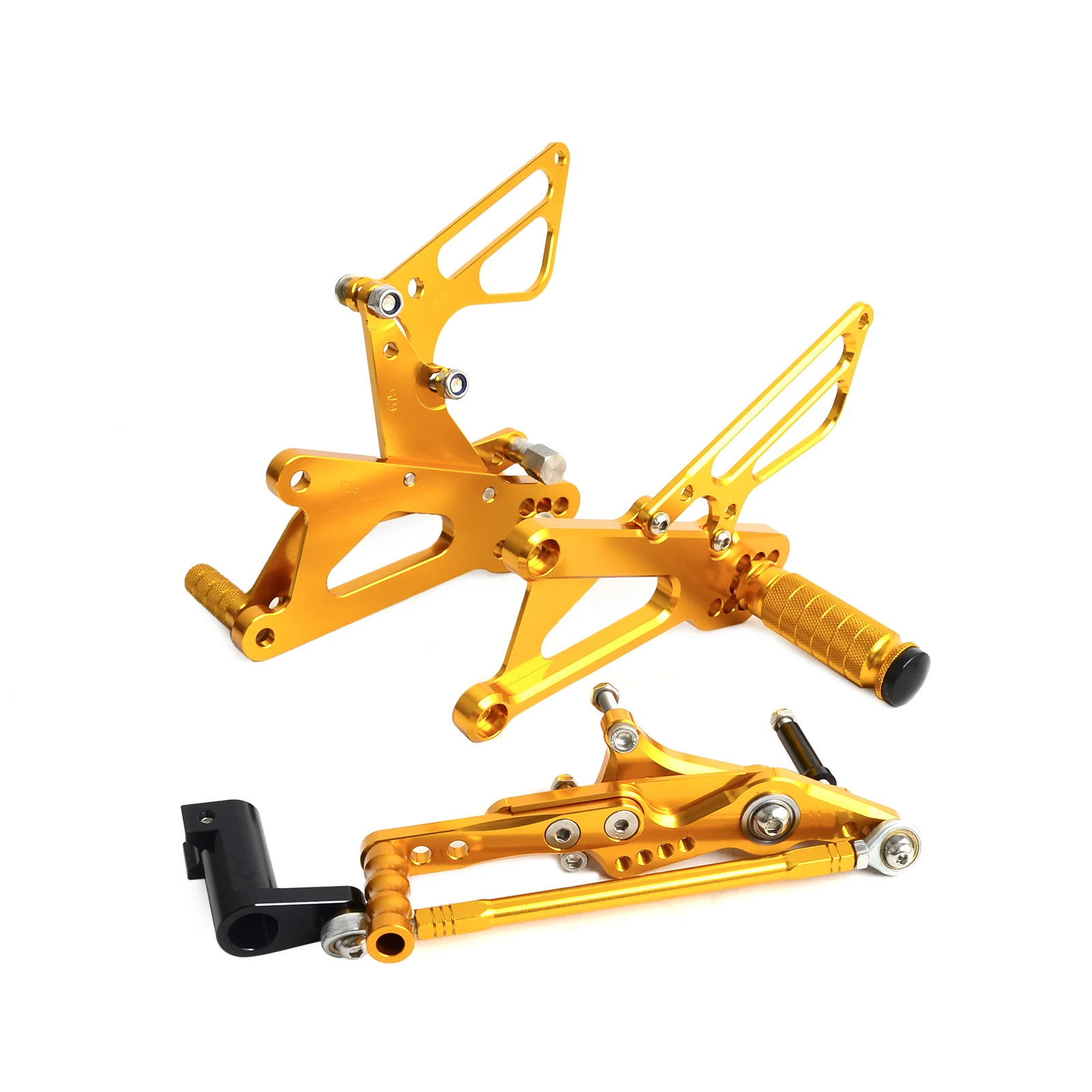 CNC Регулируемая Rearset подножка подножки задние наборы для Triumph Daytona 675 2006 2007 2008 2009 2010 2011 2012 - Цвет: gold