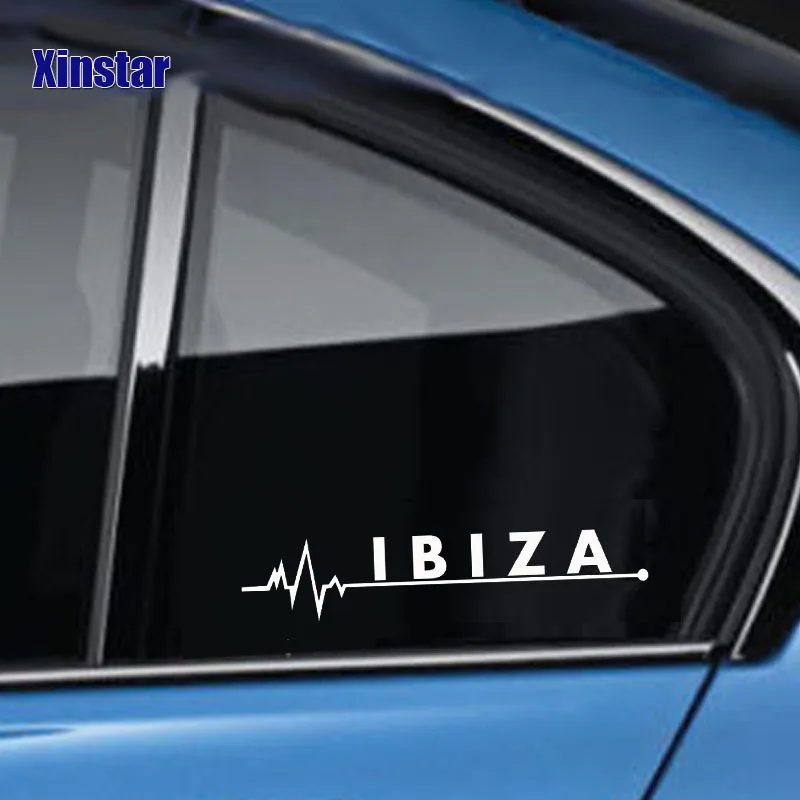 

2pcs Decal Sticker car rearview mirror sticker for seat ibiza