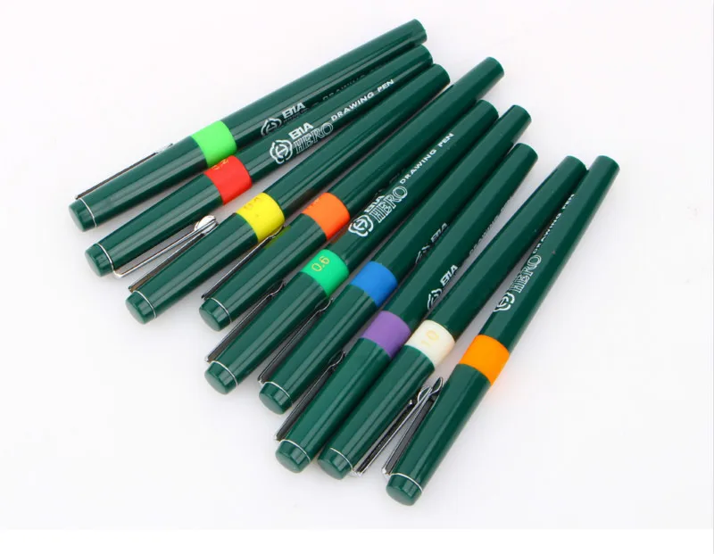 Hero Fiber Pen Set Technical Pens High Quality Architectural Design Drawing Repeated Filling Ink Pen Painting Drawing Supplies