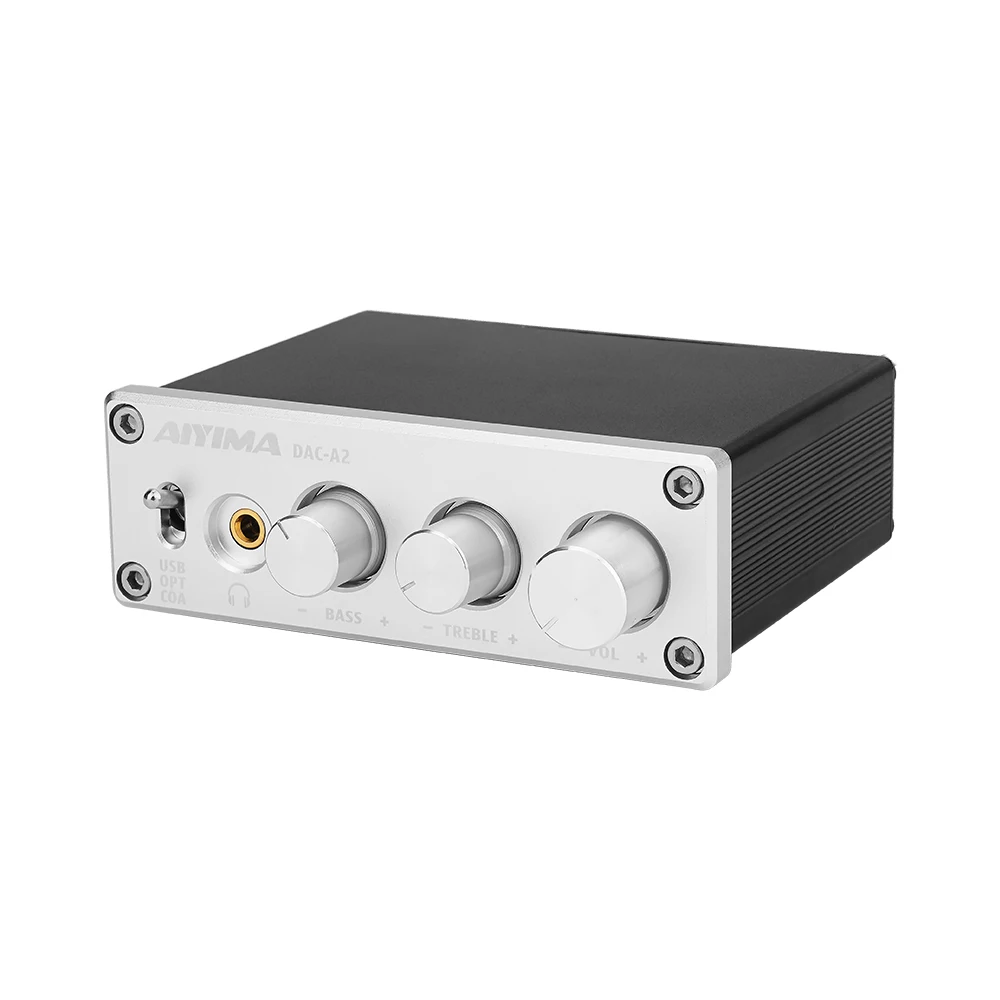 AIYIMA Mini Amplificador 2,0 Hifi цифровой декодер USB DAC аудио усилитель для наушников 24 бит 96 кГц коаксиальный Оптический выход RCA Amp