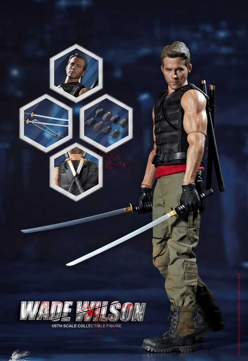 

[ESTARTEK] Hot Heart FD003 1/6 Wade Wilson Warrior Deadpool Ruian Reynolds 12" Collectible Action Figure